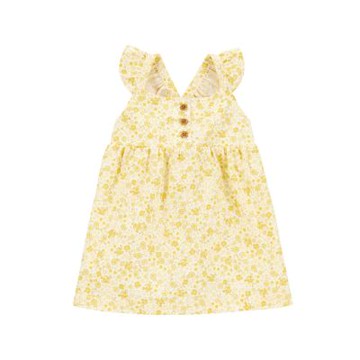 【Carter’s官方授權】嬰童小金花輕舞短袖洋裝(6M-24M,61cm~86cm)