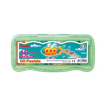 【文具通】Pentel ぺんてる 飛龍 GHTP-16 特大 粉蠟筆 PP盒 粉蠟筆 16色 A1120206【APP滿額下單10%點數(單一帳號最高5000點)】1/31止