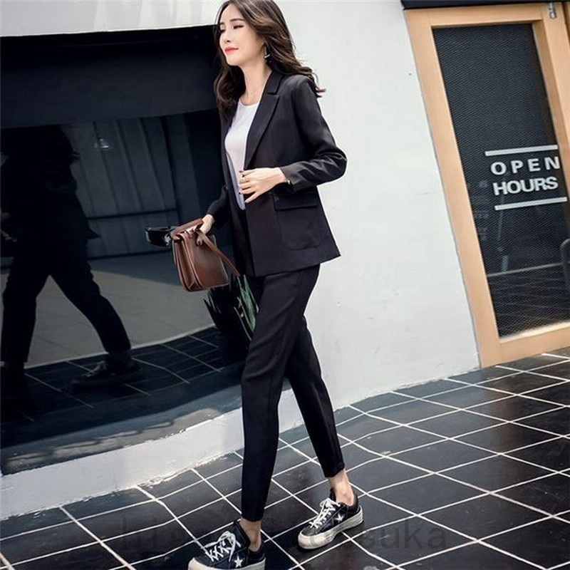 スーツ レディース ジャケット パンツ 2点セット 春秋冬 レディーススーツ ビジネススーツ フォーマルスーツ スリム セットアップ スリムスーツ 通販 Lineポイント最大get Lineショッピング