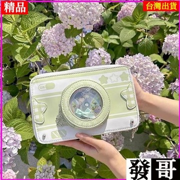 ✨台灣熱賣✨二次元日系 定格小相機 痛包 單肩斜跨包 透明 可愛百搭 小食量女款 日常搭配