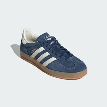 adidas 休閒鞋 Gazelle Indoor 男女鞋 海軍藍 膠底 復古 德訓鞋 愛迪達  JQ8393