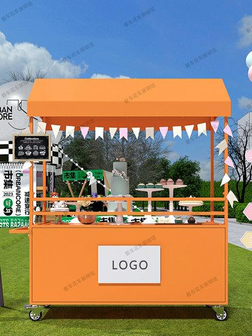 熱銷時尚鐵藝花車戶外集市地攤車擺攤手推車小吃車夜市移動攤位小推車