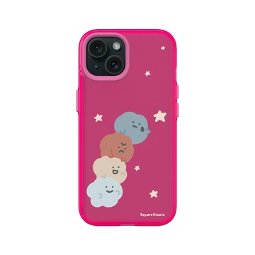 iPhone 15 Clear 粉漾桃 - Square Studio 方坊 - 摘星星