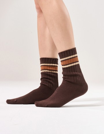 Chicago84 美式針織襪- 摩卡