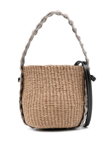 Chloé - Woody bucket bag - women - Cotton/Paper/CALFSKIN - One Size - Neutrals