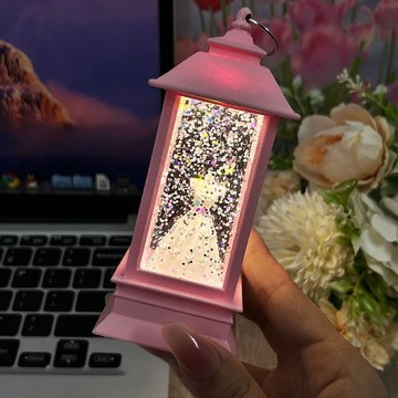 🔥流沙小夜燈🔥免運 白色婚紗電話亭 發光氛圍燈 復古擺件 情侶臥室裝飾 浪漫驚喜禮物 創意七夕情人節禮物 新年禮物