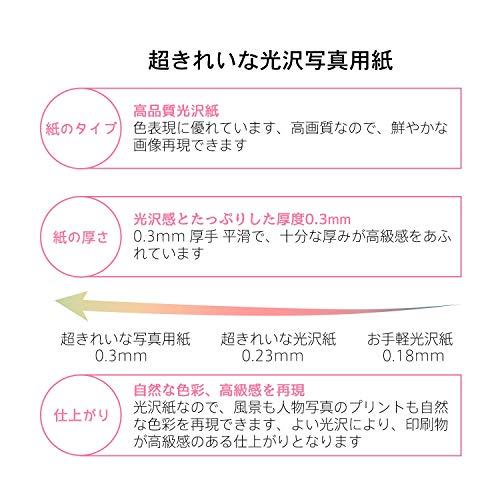 A-SUB インクジェット写真用紙 両面印刷 光沢紙 超きれい 0.3mm厚手 A4 100枚 インクジェットプリンター用紙