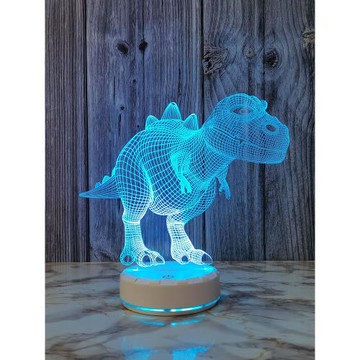 七彩恐龍小夜燈usb充電裝飾臺燈臥室床頭變色燈視覺七彩氛圍桌燈