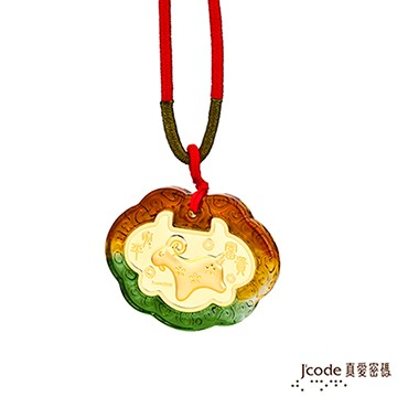 J’code真愛密碼 福氣羊黃金彌月木盒-0.1錢