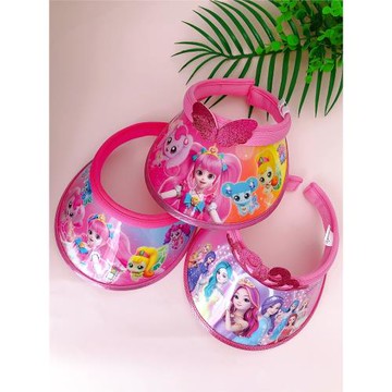 韓國采購萌可女童遮陽帽夏季防曬空頂帽大檐兒童太陽帽