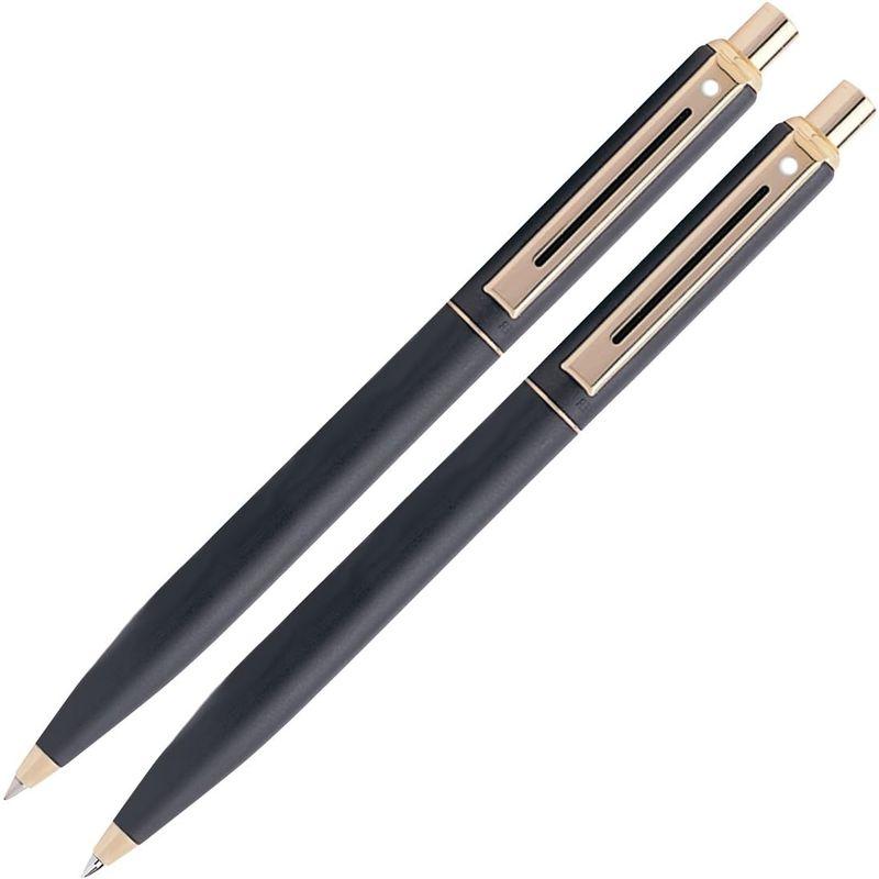 Sheaffer Sentinel Ballpoint Mechanical Pencil Set Matt Black Gold Trim シャープペン