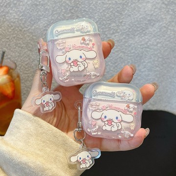 卡通 適用 AirPods pro3 耳機保護套 拼色玉桂狗 4代 2代 3代 pro pro2 蘋果藍牙耳機保護套