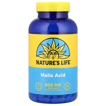 Nature's Life, 蘋果酸素食膠囊，800毫克，250粒