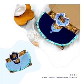 緣型出芽裝飾口水巾