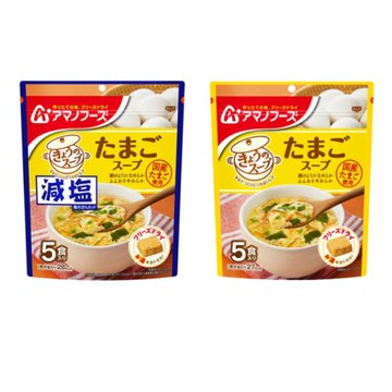 天野實業 AMANO FOODS減鹽經典蛋花湯 6包入-沖泡飲品/濃湯/即泡即食
