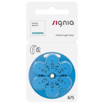 signia 西嘉 助聽器電池  A675 PR44  1組