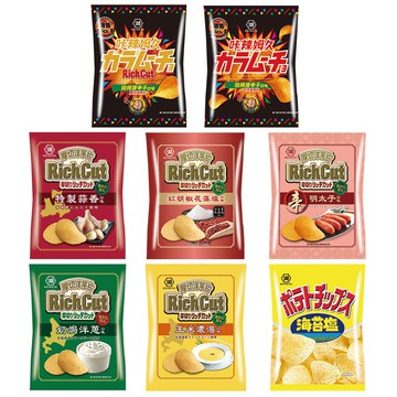 【蝦皮直營】湖池屋 卡辣姆久洋芋片 勁辣唐辛子/海苔鹽/北海道玉米濃湯/奶焗洋蔥/特製蒜香/紅胡椒花藻鹽/辛口明太子