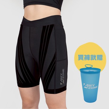 【A-MYZONE】女款無痕水陸兩棲跑步透氣緊身短褲/高腰運動褲/輕量快乾跑步短褲/五分緊身短褲/吸濕排汗健身緊身短褲