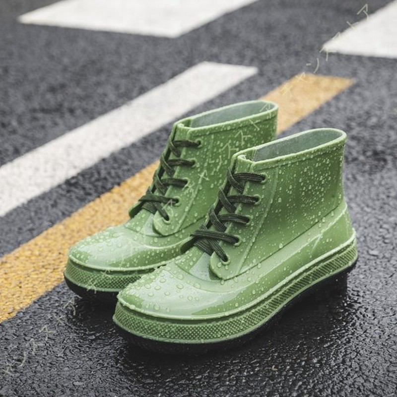 レインブーツ レインシューズ 長靴 メンズ 完全防水 雨靴 ショートブーツ 通勤 一般作業 農作業 掃除 ラバーブーツ 雨 靴紐 歩きやすい 履きやすい 動きやすい 通販 Lineポイント最大0 5 Get Lineショッピング