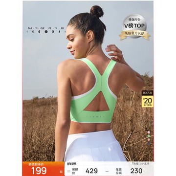 粒子狂熱 | 零感點膠運動內衣防曬高彈親膚美背瑜伽健身BRA06841