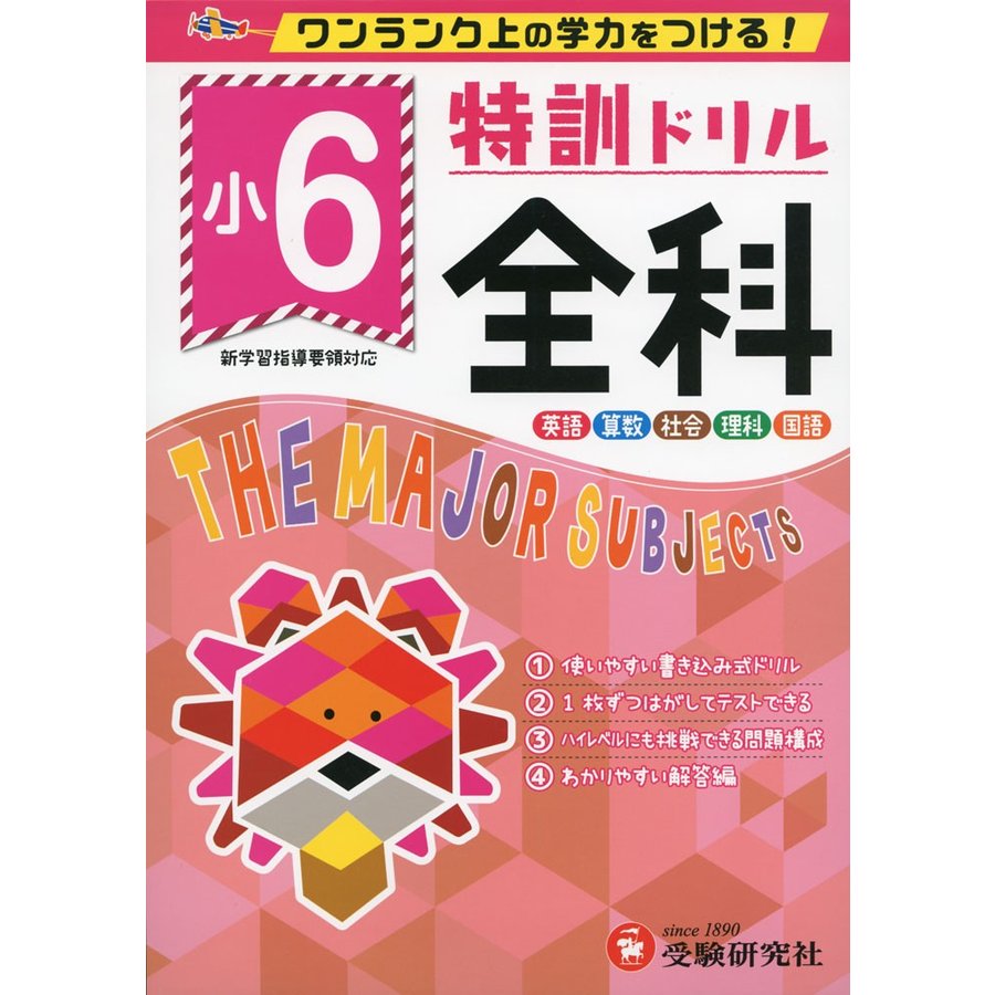 特訓ドリル全科 ワンランク上の学力をつける 小6