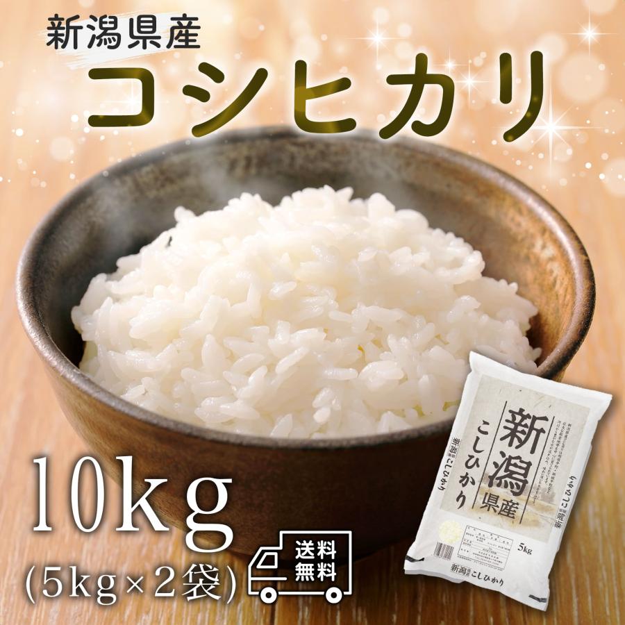 新米 米 お米 10kg 新潟県産 コシヒカリ 白米 10キロ 令和5年産 送料無料 5kgx2袋 こしひかり 精米