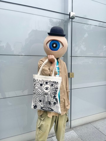 眼球手繪帆布袋