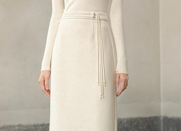 新中式中國風 流蘇盤扣百搭休閒直筒長裙