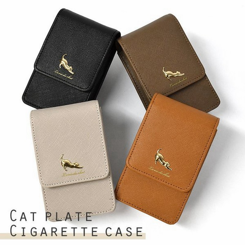 ポーチ 小物入れ 化粧ポーチ リップ 口紅 シガレットケース シガーケース タバコケース レディース おしゃれ 猫グッズ 猫 雑貨 フェイクレザー 猫 プレート 通販 Lineポイント最大get Lineショッピング