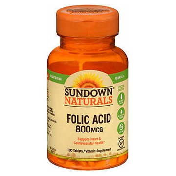 Sundown Naturals Folic Acid 100 tabs by Sundown Naturals