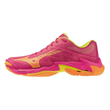 Mizuno 美津濃 Wave Lightning Elite [V1GA260042] 男 排球鞋 包覆 回彈 紅 橘