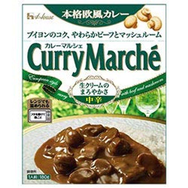 ボール販売ハウス食品 カレーマルシェ 中辛 180g×10個入