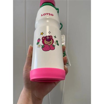 杯具熊保溫杯四葉草莓熊吸管蓋配件運動草莓熊吸嘴提繩密封圈蓋子