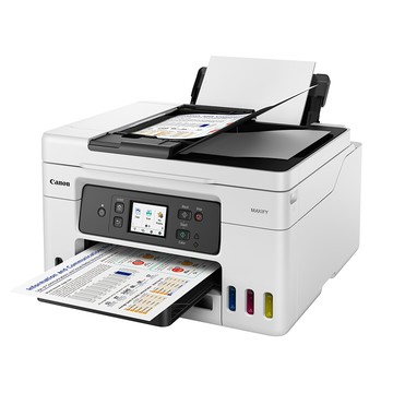Canon MAXIFY GX4070 商用四色防水高速四合一雙網連續供墨傳真印表機(複合機/WiFi/雙面列印/適用GI-75墨水)