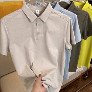 KL平替抗UV涼感降溫棉感吸濕透氣無痕壓膠男士速干網眼短袖POLO衫