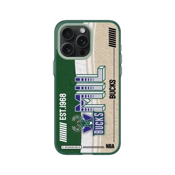 iPhone 15 Pro Max JellyTint 憂墨綠 - NBA - 復古球員卡-密爾瓦基公鹿 Milwaukee Bucks - Vintage Card