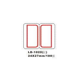 【龍德】 LD-1020(紅)自粘性標籤 24x27mm/包【APP滿額下單10%點數(單一帳號最高5000點)】1/31止