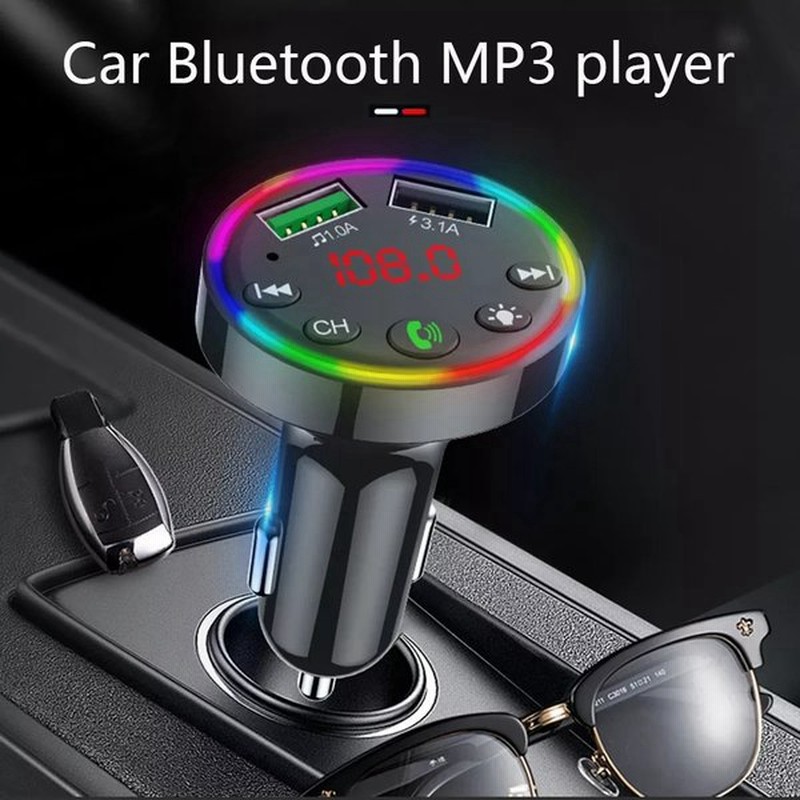 Bluetooth 5 0 Fmトランスミッター Ledライト バックライト ハンズフリー 通話 Mp3プレーヤー デュアルusb ワイヤレス Fmラ 通販 Lineポイント最大get Lineショッピング