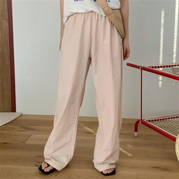 正韓休閒褲 尼龍休閒直筒長褲DAL1031-創翊韓都