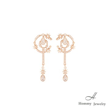 奧地利鑽鋯魔法世界耳環