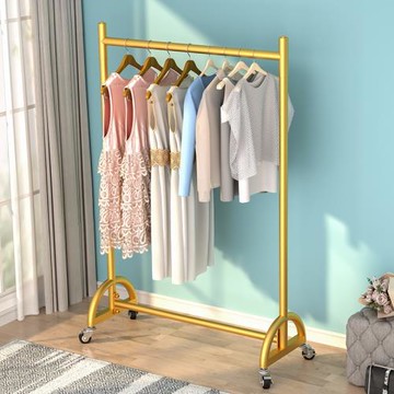 衣架家用臥室落地桿掛衣服收納神器衣帽架角落晾衣桿陽臺曬衣架輪