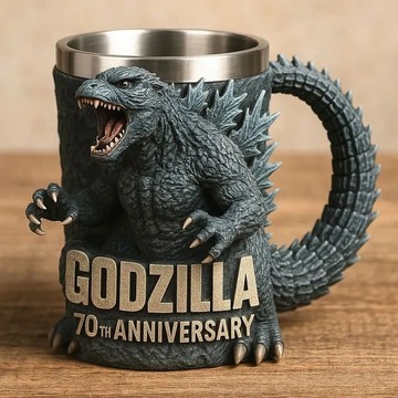 🔥【臺灣速寄🔥】新款Godzilla70thAnniversary3Dmug哥斯拉70週年紀念樹脂馬克杯 多種款式