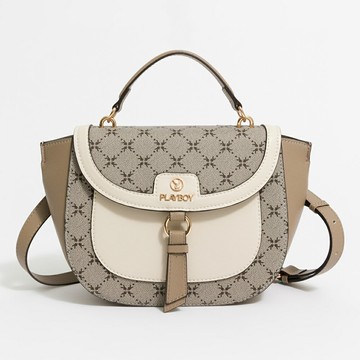 PLAYBOY - 馬鞍包 L'élégance系列 - 卡其色