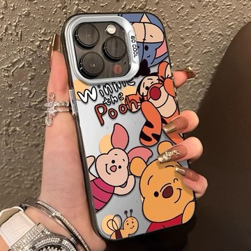 卡通適用蘋果17pro max手機殼新款iphone14高級13 pro透明12星球維尼熊卡通8plus可愛16小眾女款