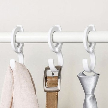 橫桿用可調節卡扣式S型掛鉤-6入 單一規格