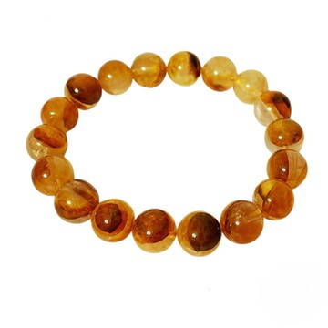 A1寶石 黃膠花手鍊-增進愛情與人際關係-同鈦晶手排招財開運防小人能量