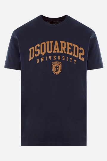 DSQUARED2 University logo printed cotton t-shirt Man