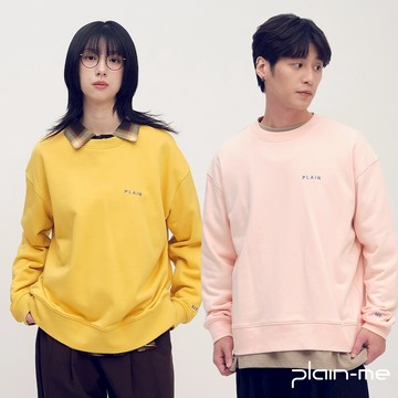 plain-me [PLAIN刺繡] 長袖T 大學T 冬天上衣 長袖 長T [PLN0080-252]