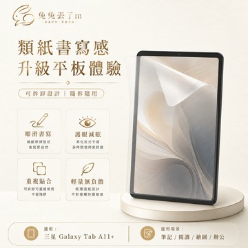 類紙膜 適用於三星 Tab A11+ S11 S10 Lite S9 S8 S7 A9+ A8 A7 書寫繪畫專用膜