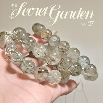 ⭕綠髮晶⭕綠髮晶水晶手串 高頻率強淨化 共生水晶 異相水晶 純天然無優化 能量水晶 水晶手練 五行昭財水晶 脈輪開運手